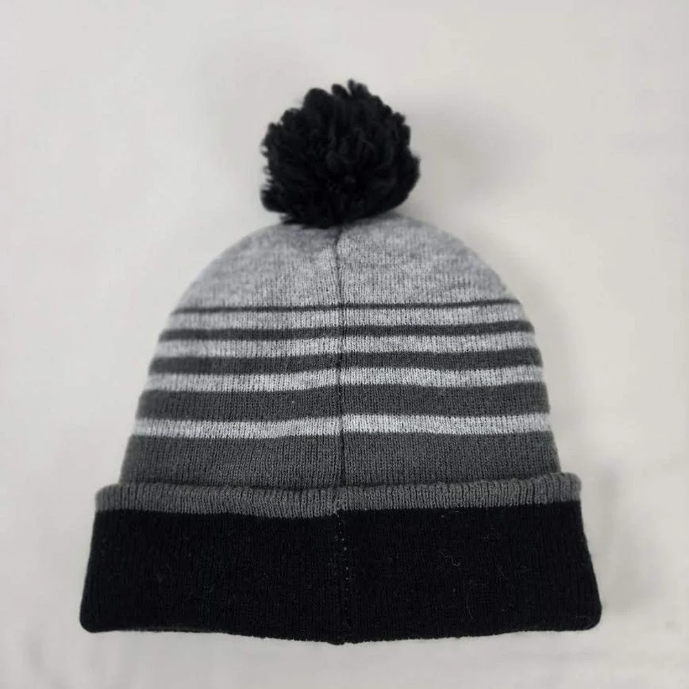 Kids Nickelodeon Paw Patrol Legends Beanie Hat Toddler Gray Black Pom‎